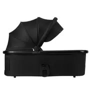 Carucior 2 in 1, Lionelo, Layla, Pana la 22 kg, Cadru aluminiu, Cu landou intarit si salteluta din spuma AirDots, Reversibil, Cu ventilatie 3D, Cu accesorii, EN1888-1, EN1888-2, EN1466, Negru BYNLO-LAYLA_2IN1_BLACK_ONYX