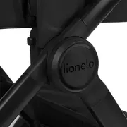 Carucior 2 in 1, Lionelo, Layla, Pana la 22 kg, Cadru aluminiu, Cu landou intarit si salteluta din spuma AirDots, Reversibil, Cu ventilatie 3D, Cu accesorii, EN1888-1, EN1888-2, EN1466, Negru BYNLO-LAYLA_2IN1_BLACK_ONYX