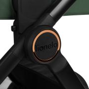 Carucior 2 in 1, Lionelo, Layla, Pana la 22 kg, Cadru aluminiu, Cu landou intarit si salteluta din spuma AirDots, Reversibil, Cu ventilatie 3D, Cu accesorii, EN1888-1, EN1888-2, EN1466, Verde BYNLO-LAYLA_2IN1_GREEN_FOREST