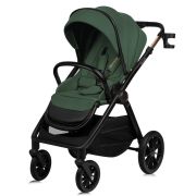 Carucior 2 in 1, Lionelo, Layla, Pana la 22 kg, Cadru aluminiu, Cu landou intarit si salteluta din spuma AirDots, Reversibil, Cu ventilatie 3D, Cu accesorii, EN1888-1, EN1888-2, EN1466, Verde BYNLO-LAYLA_2IN1_GREEN_FOREST