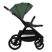 Carucior 2 in 1, Lionelo, Layla, Pana la 22 kg, Cadru aluminiu, Cu landou intarit si salteluta din spuma AirDots, Reversibil, Cu ventilatie 3D, Cu accesorii, EN1888-1, EN1888-2, EN1466, Verde BYNLO-LAYLA_2IN1_GREEN_FOREST