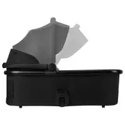 Carucior 3 in 1, Lionelo, Layla, Pana la 22 kg, Cadru aluminiu, Cu landou intarit si salteluta din spuma AirDots, Scoica auto, Reversibil, Cu ventilatie 3D, Cu accesorii, EN1888-1, EN1888-2, EN1466, Negru BYNLO-LAYLA_3IN1_BLACK_ONYX