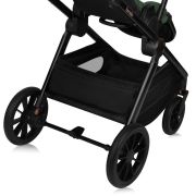 Carucior 3 in 1, Lionelo, Layla, Pana la 22 kg, Cadru aluminiu, Cu landou intarit si salteluta din spuma AirDots, Scoica auto, Reversibil, Cu ventilatie 3D, Cu accesorii, EN1888-1, EN1888-2, EN1466, Verde BYNLO-LAYLA_3IN1_GREEN_FOREST
