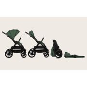 Carucior 3 in 1, Lionelo, Layla, Pana la 22 kg, Cadru aluminiu, Cu landou intarit si salteluta din spuma AirDots, Scoica auto, Reversibil, Cu ventilatie 3D, Cu accesorii, EN1888-1, EN1888-2, EN1466, Verde BYNLO-LAYLA_3IN1_GREEN_FOREST