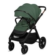 Carucior 3 in 1, Lionelo, Layla, Pana la 22 kg, Cadru aluminiu, Cu landou intarit si salteluta din spuma AirDots, Scoica auto, Reversibil, Cu ventilatie 3D, Cu accesorii, EN1888-1, EN1888-2, EN1466, Verde BYNLO-LAYLA_3IN1_GREEN_FOREST