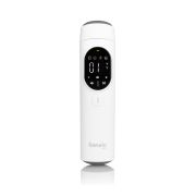 Termometru, Lionelo, FeverScan, Cu infrarosu, Fara contact, Rezultat ultrarapid, Potrivit si pentru alimente, Cu 4 moduri de functionare, Cu indicator LED si alarma sonora, Cu husa de depozitare BYNLOC-FEVERSCAN