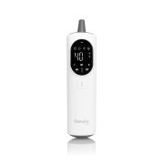 Termometru, Lionelo, FeverScan, Cu infrarosu, Fara contact, Rezultat ultrarapid, Potrivit si pentru alimente, Cu 4 moduri de functionare, Cu indicator LED si alarma sonora, Cu husa de depozitare BYNLOC-FEVERSCAN