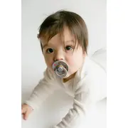 Bibs x liberty - set 2 suzete colour strawberries and cream latex, tetina rotunda, 6 luni+-ivory/vanilla bbb12019102