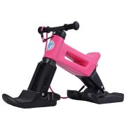 Bicicleta fara pedale Funny Wheels Rider SuperSport YETTI 3 in 1 Pink PMIC8595557517672