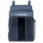 Organizator pentru patut, New Baby, Maxi, Pentru depozitare necesitati bebe sau jucarii, Bine compartimentat, 58x50 cm, Blue BYN56173