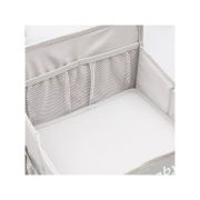 Organizator pentru patut, New Baby, Tiny Tidy, Pentru depozitare necesitati bebe sau jucarii, Bine compartimentat, Cu buzunare din plasa, 27x25x48 cm, Beige BYN56135