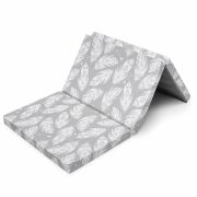 Salteluta pliabila, New Baby, Standard, Pentru patut, Cu geanta de transport inclusa, Cu husa detasabila din bumbac, Din spuma, 120x60x5 cm, 0 luni+, Feather BYN55551