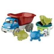 Set jucarii apa si nisip cu basculanta, galetusa, forme si unelte recycled - okeagi6041-0ric