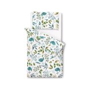 Set lenjerie de pat bumbac 100% cu 2 piese 100x135 cm/40x60 cm Sensillo Botanic PMICSILLO-43592