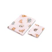 Set lenjerie de pat bumbac 100% cu 2 piese 100x135 cm/40x60 cm Sensillo Jungla PMICSILLO-43594
