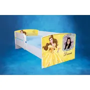 Patut Personalizat Frumoasa Si Bestia 2-16 Ani Cu Saltea SafeNest 180x80 Cm Ptv3003