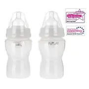 2 biberoane integral din silicon moale Vital Baby Airflow 250ml - OMDVB442242