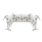 Aparatoare pentru patut, MimiNu, Din bumbac certificat Oeko Tex Standard 100, 180x30 cm, Cu panglici, Design, Woodland BYN6426972026659