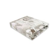 Cearceaf cu elastic, MimiNu, Pentru pat 160x80 cm, Din bumbac certificat Oeko Tex Standard 100, Design, Woodland BYN6426972026710