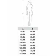 Colanți pentru fetițe din jacquard, din bumbac organic, albi ral-0007g