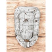 Cosulet bebelus, MimiNu, Pentru dormit, Baby Cocoon 75x55 cm, Husa 100% bumbac, Din bumbac certificat Oeko Tex Standard 100, Design, Woodland BYN6426972026635