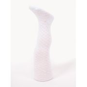 Dres alb din bumbac cu model din tesatura ra-06-5-c3