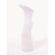 Dres alb din bumbac cu model din tesatura RA-06-5-c3