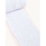 Dres alb din bumbac cu model din tesatura ra-06-5-c3