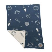 Niu paturica din bumbac organic cu doua fete 80x100 cm space lvtkniu3969