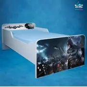 Pat Copii Batman 2-16 Ani, Saltea SafeNest 180x80 Cm - Ptv2988