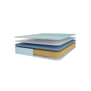 Saltea ortopedica din spuma cu memorie, memory foam paris, 80x190x23cm, fermitate tare, spuma poliuretanica, memory foam 5 cm,  sistem de aerisire perimetral,  saltex drm211