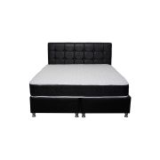 Saltea ortopedica, praga 90x190x22 cm, cu plasa de arcuri tip bonell, box spring system, fermitate medie, sistem de aerisire perimetral, saltsib drm1031
