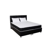 Set saltea ortopedica, praga 140x190x22 cm, cu plasa de arcuri tip bonell, box spring system, fermitate medie, sistem de aerisire perimetral, saltsib plus 2 perne matlasate microfibra 50x70cm, lavabile la 60°c drm1722