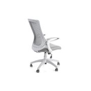 Scaun directorial hm igor, ergonomic, cadru polipropilena, tapiterie mesh, inaltime ajustabila, 100 kg, 114x66x63 cm, alb/gri drm2029