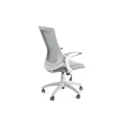 Scaun directorial hm igor, ergonomic, cadru polipropilena, tapiterie mesh, inaltime ajustabila, 100 kg, 114x66x63 cm, alb/gri drm2029