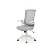 Scaun directorial hm igor, ergonomic, cadru polipropilena, tapiterie mesh, inaltime ajustabila, 100 kg, 114x66x63 cm, alb/gri drm2029