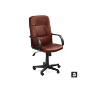 Scaun birou hm denzel, piele ecologica, directorial, mecanism balansare, inaltime ajustabila, 102 kg, maro drm2752