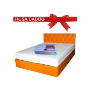 Saltea cu arcuri, cronos hr spring comfort 180x200x24cm, cu spuma poliuretanica hr 3,5 cm pe ambele fete, husa detasabila tricot, hipoalergenic, fermitate medie, saltsib drm3554