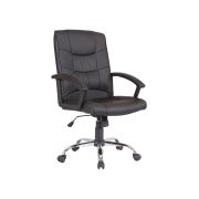 Scaun directorial gn02, ergonomic, cadru cromat, inaltime ajustabila, balans, 100 kg, negru drm3029