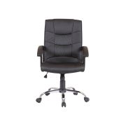 Scaun directorial gn02, ergonomic, cadru cromat, inaltime ajustabila, balans, 100 kg, negru drm3029
