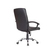Scaun directorial gn02, ergonomic, cadru cromat, inaltime ajustabila, balans, 100 kg, negru drm3029
