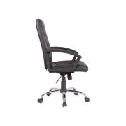 Scaun directorial gn02, ergonomic, cadru cromat, inaltime ajustabila, balans, 100 kg, negru drm3029