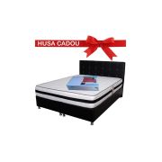 Saltea ortopedica cu arcuri, memory super ortopedic azalee, 140x190x25cm, fermitate mediu spre tare, plasa de arcuri bonell, memory foam 5 cm, sistem de aerisire spaceair, salt confort drm4208