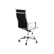 Scaun de birou off 802m, ergonomic, spatar inalt, mecanism balans, roti gumate, 100 kg drm4176