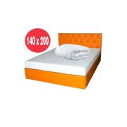 Set saltea hermes super high comfort 140x200 plus pilota vara microfibra 180x200 drm3624