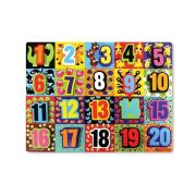 Melissa and Doug - Puzzle lemn in relief Numere de la 1 la 20 - OKEMD3832