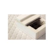 Set saltea ortopedica, iris super lux comfort, 90x200x26cm, fermitate tare, cu plasa de arcuri tip bonell, sistem de aerisire banda spaceair, saltsib plus perna matlasata microfibra 50x70cm, lavabila la 60°c drm4267