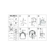 Copy of scaun birou hm valdez negru drm10266
