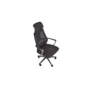 Scaun birou cu mesh hm valdez, mecanism de balans, cadru polipropilena, suport lombar, tetiera inclusa, 100 kg, negru drm8830
