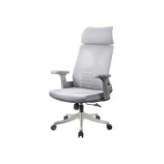 Scaun de birou syyt 9514, ergonomic, mesh, cu tetiera, mecanism de balans, cadru polipropilena, 110 kg, gri drm10267
